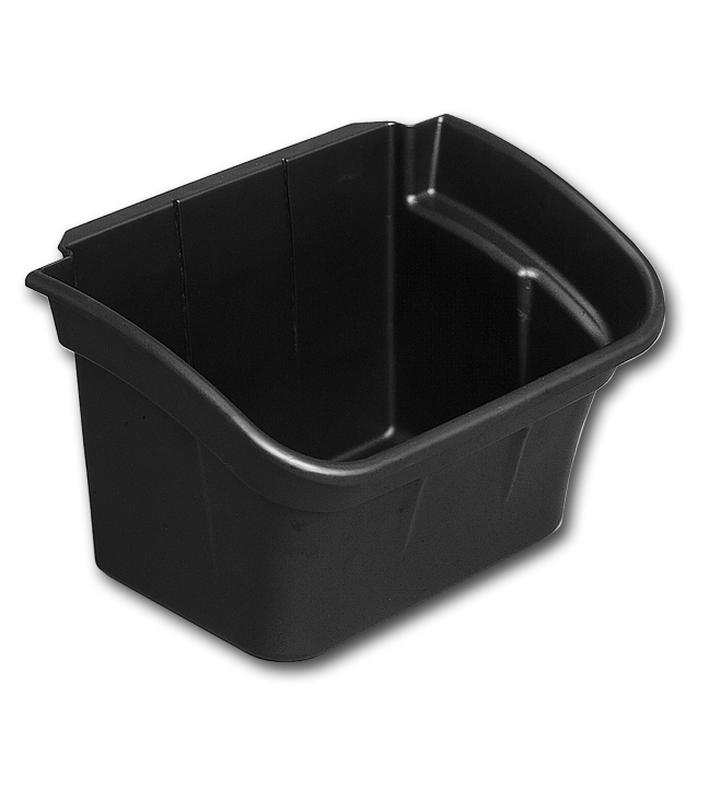 090507 Black Utility Bin 12.13"L x 17"W x 10.5"H